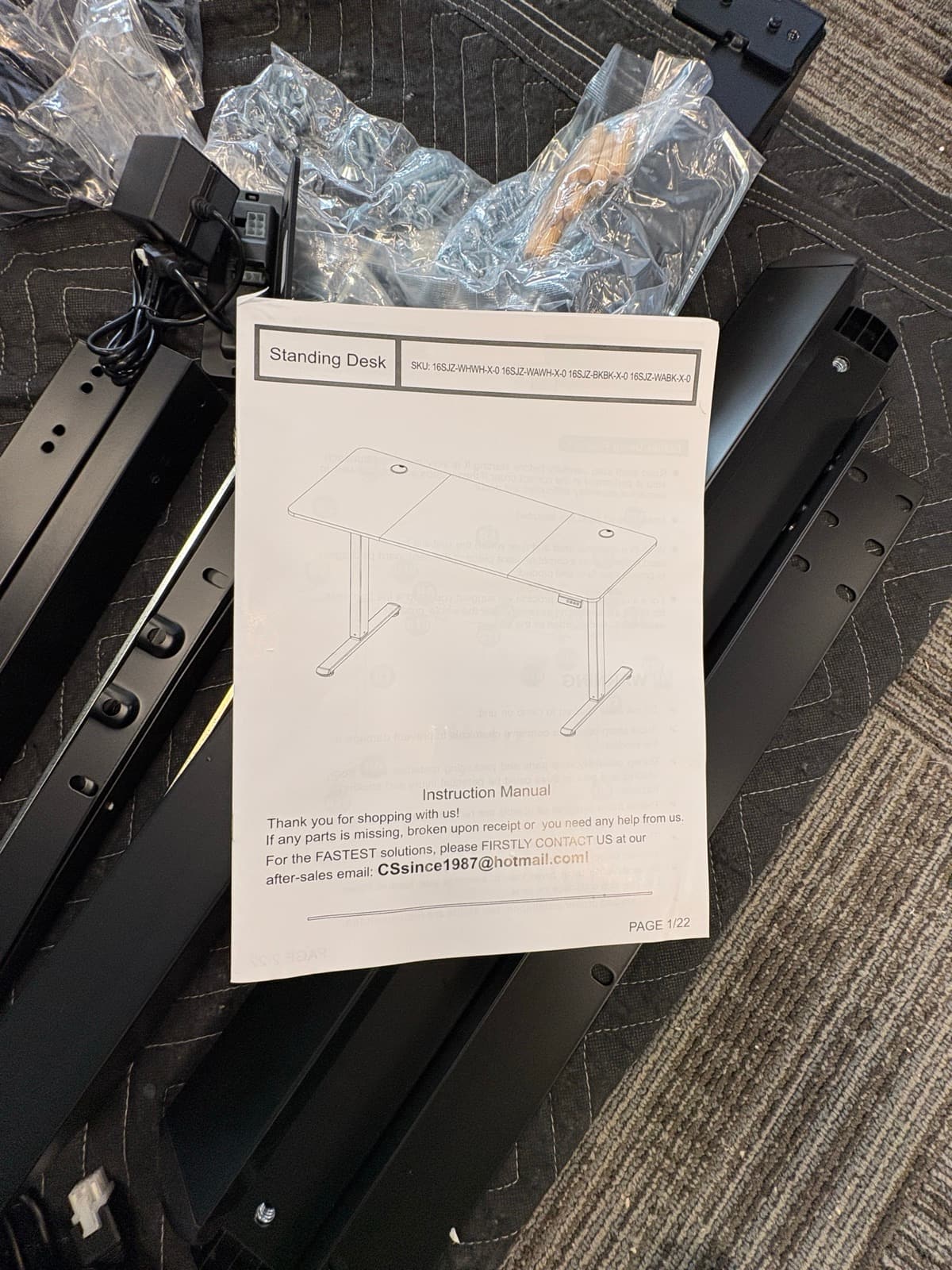 Electric Standing Desk Assembly photo 4